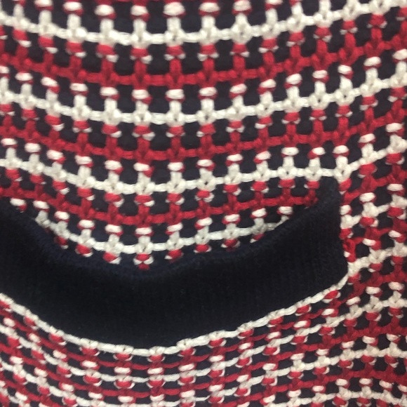 Talbots Lady Sweater - Navy with white and red - Picture 3 of 6